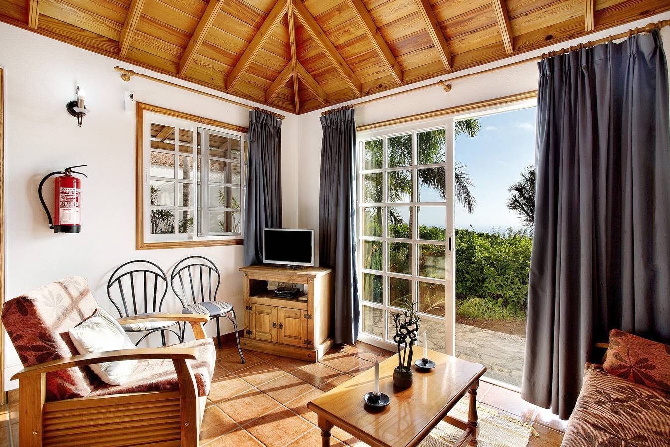 Casa de vacaciones 'Casita Ariadna' con vistas al mar, terraza privada y Wi-Fi in Tijarafe, La Palma Norte