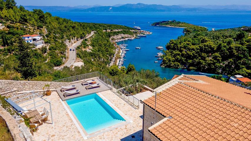 Villa für 4 Personen, mit Meerblick und Balkon in Griechenland