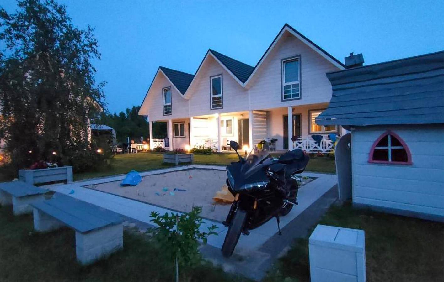 Ferienhaus für 6 Personen mit Terrasse in Kołczewo, Stettiner Haff