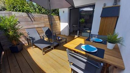 Gîte pour 2 personnes, avec terrasse dans Golf de Chiberta