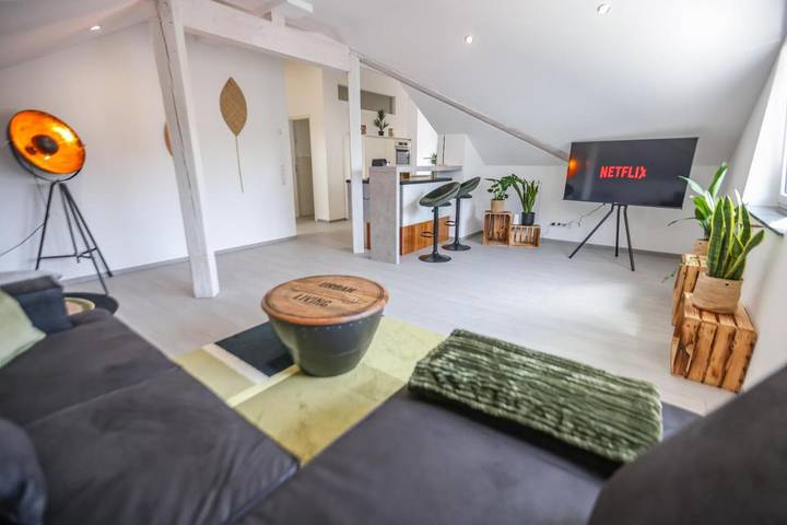 Ferienwohnung für 4 Personen, mit Balkon und Terrasse sowie Ausblick in Auggen