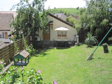 Gîte pour 4 personnes, avec vue et jardin, animaux acceptés à Ingersheim