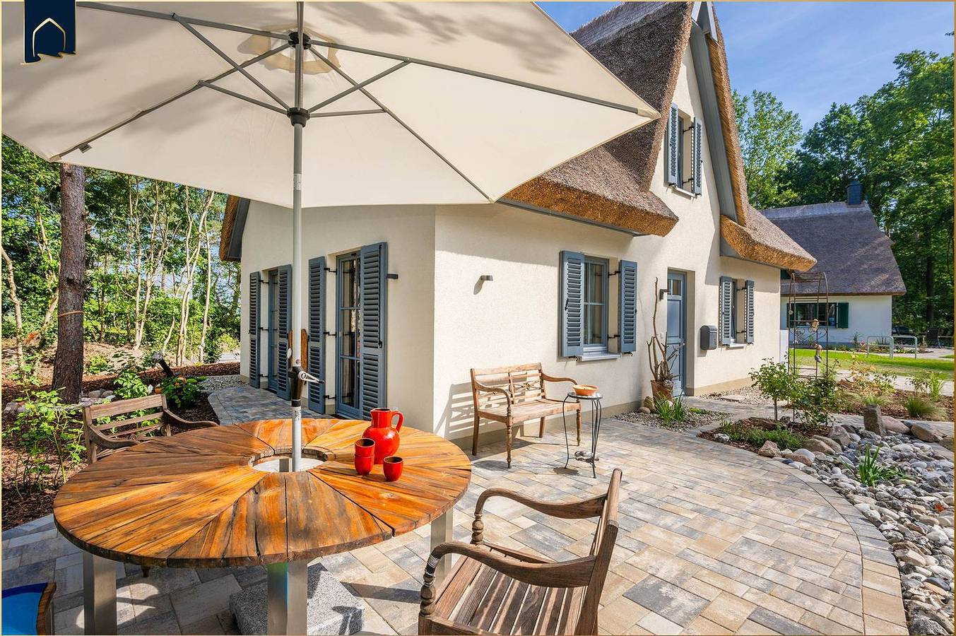 Ferienhaus auf Usedom im Fischerdorf im Grünen – mit Sauna & großem Garten in Zirchow, Usedom