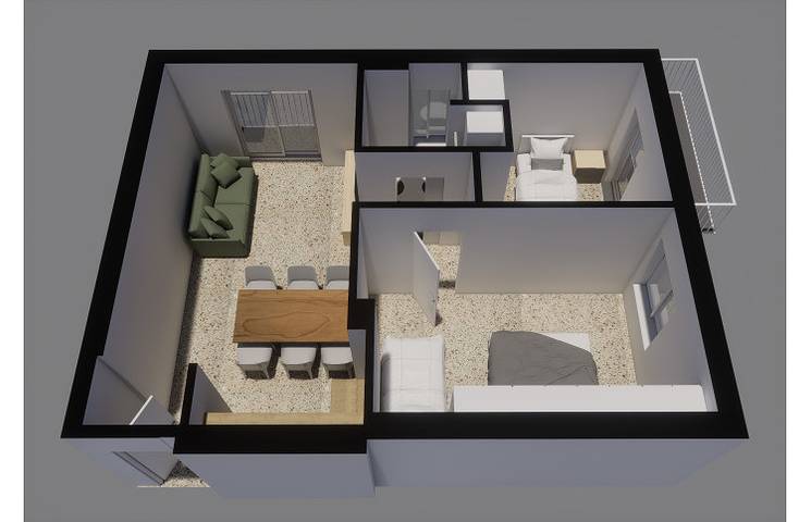 Ferienwohnung für 6 Personen, mit Balkon in Venedig Provinz - 2