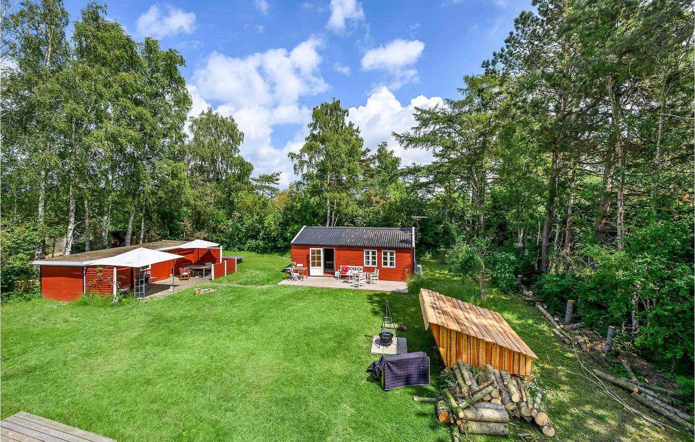 Ferienhaus für 4 Personen mit Terrasse in Kaldred, Kalundborg und Umgebung
