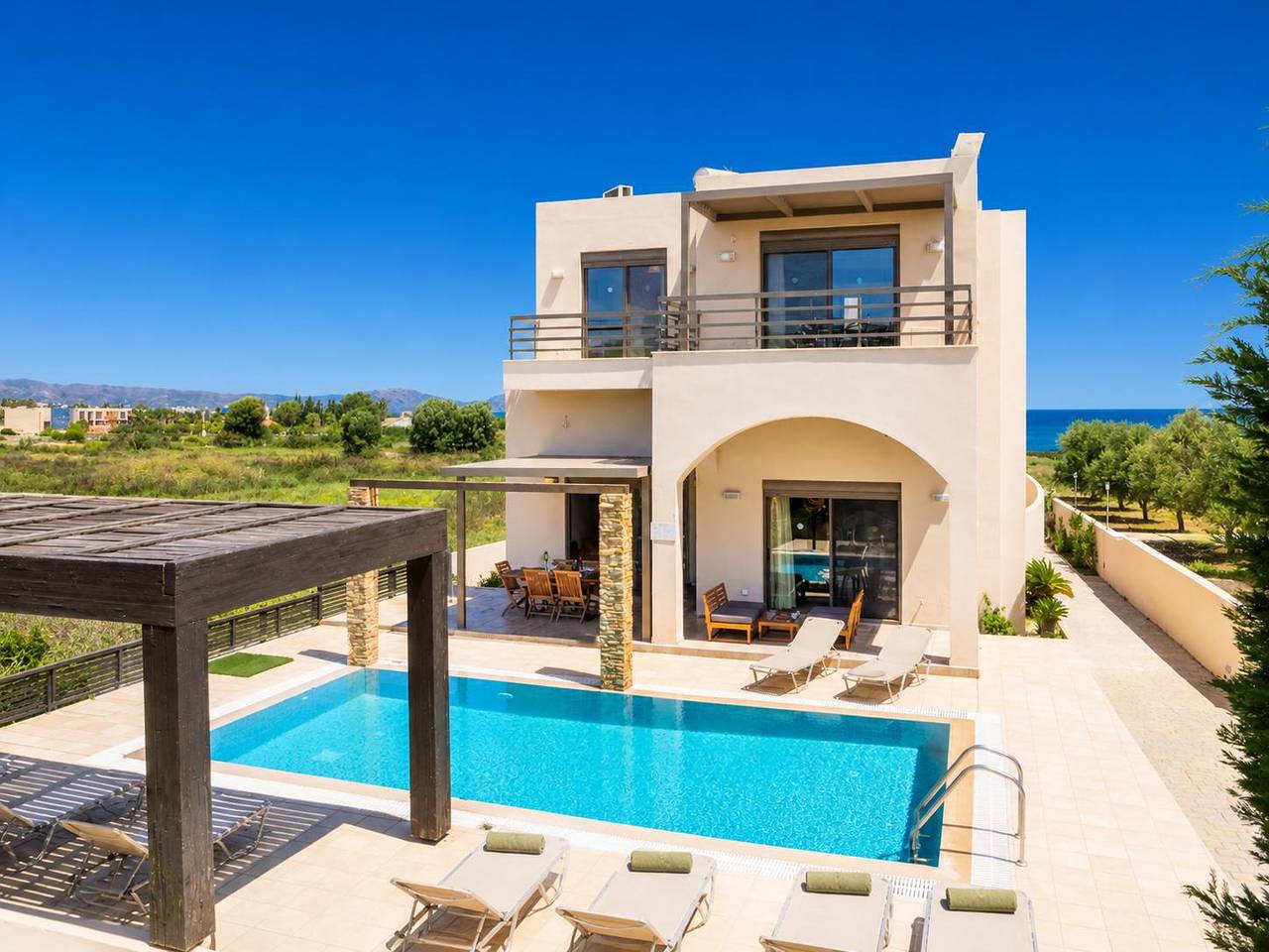 Villa for 10 personer med hage in Rhodos