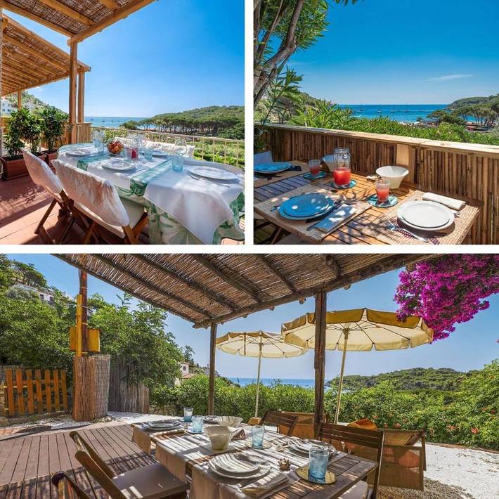 Casa vacanza per 8 persone, con Balcone e Idromassaggio nonché Terrazza e Giardino a Fetovaia