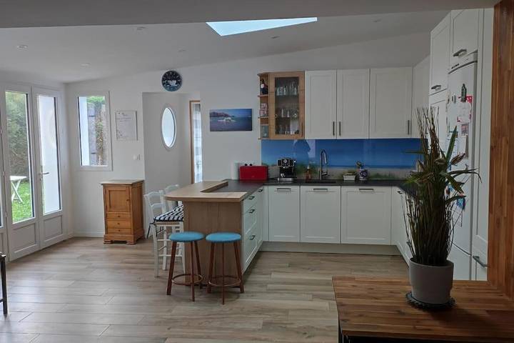 Maison de vacances pour 10 personnes, avec Terrasse ainsi que Jardin et Vue