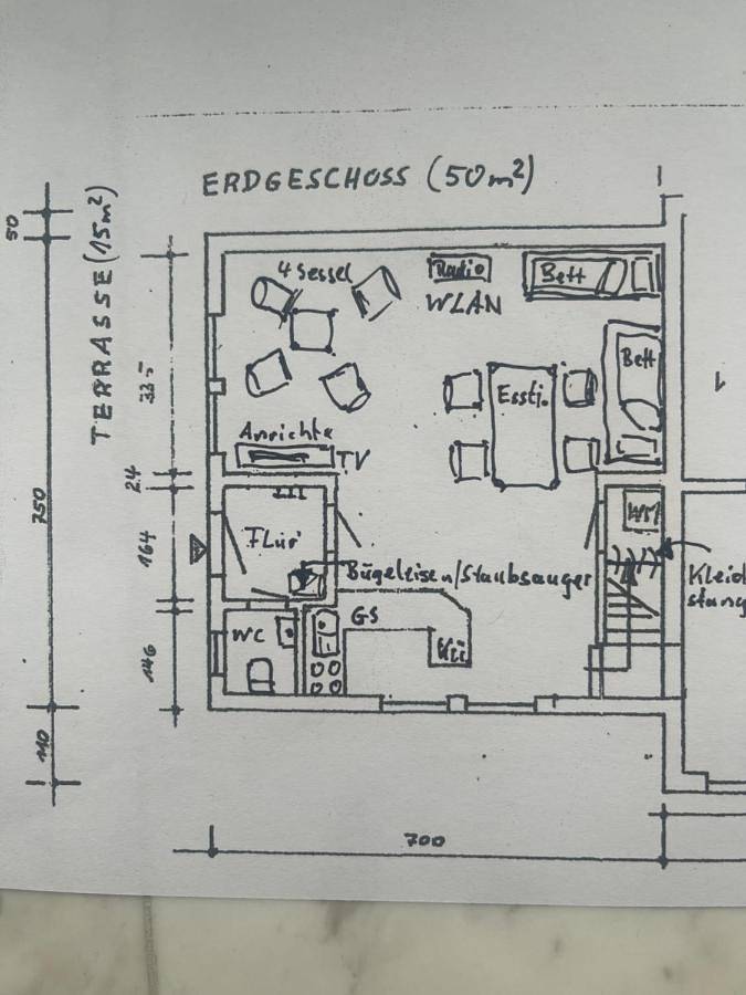 Ferienwohnung für 4 Personen, mit Terrasse und Ausblick in Rahlstedt Hamburg - 3