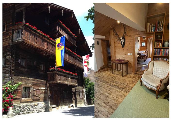 Ganze Wohnung, Ferienwohnung 'Geigerhaus 500 Jahre - Appartement C' mit Bergblick, gemeinsamer Sauna und Wlan in Stuhlfelden, Pinzgau