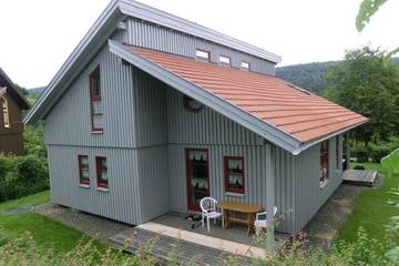 Ferienhaus für 4 Personen, mit Sauna und Pool sowie Garten, mit Haustier in Waldmünchen
