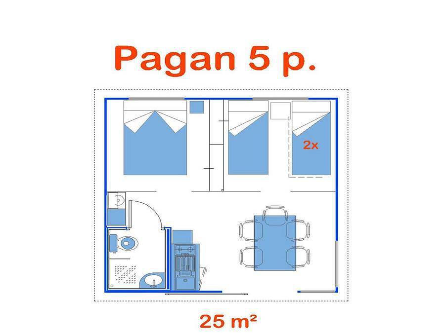 Camping La Torre Del Sol - Zelt 5 personen - Pagan in Mont-roig del Camp, Costa Dorada