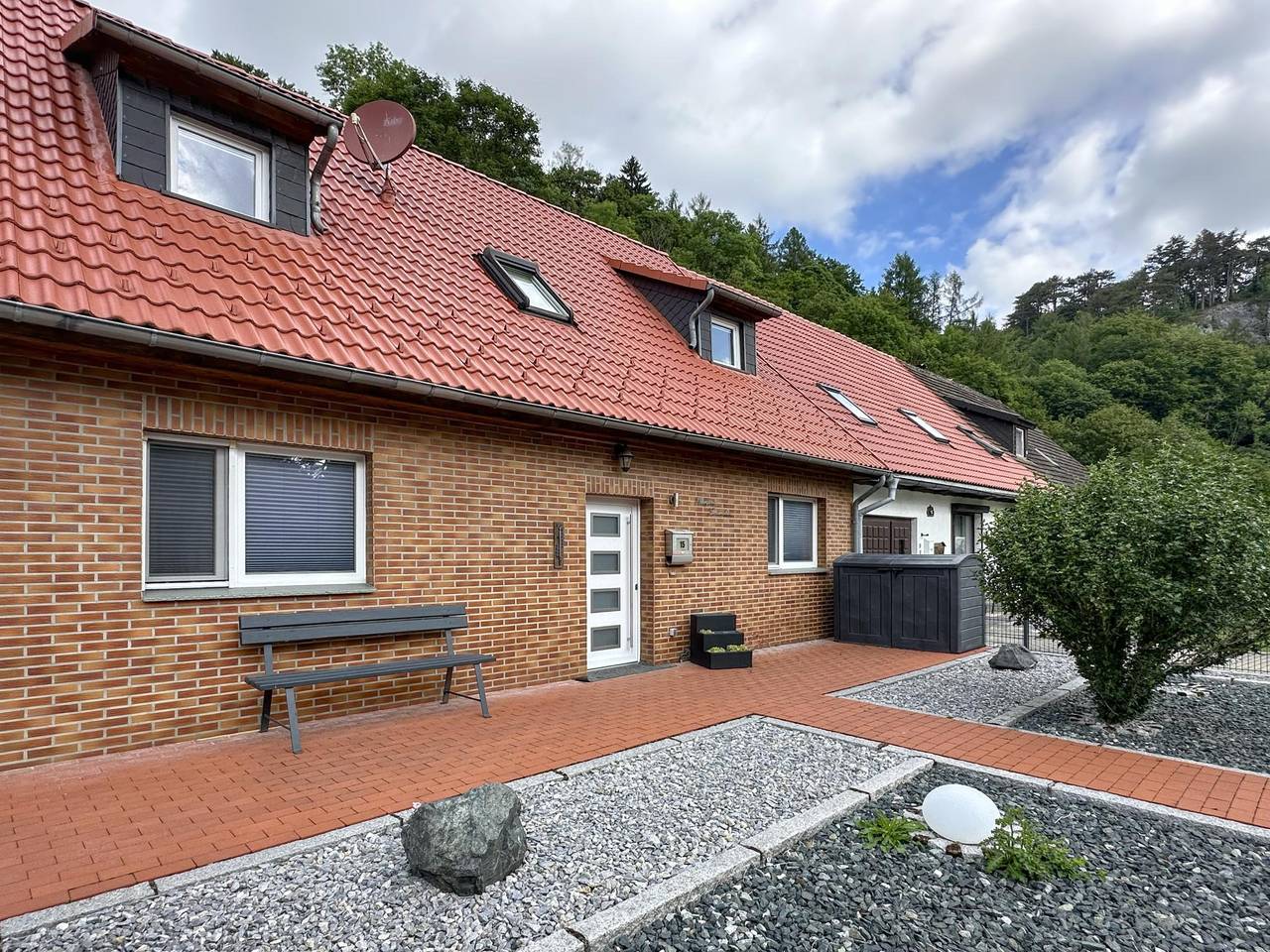 Modernes Reihenhaus im Harz in Flußnähe in Rübeland, Harzvorland