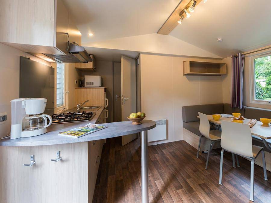 Camping Domaine de l'Orangerie de Lanniron   - Mobile home 4 persons - Sunêlia Confort Découverte 2 Bedrooms in Quimper, Quimper region