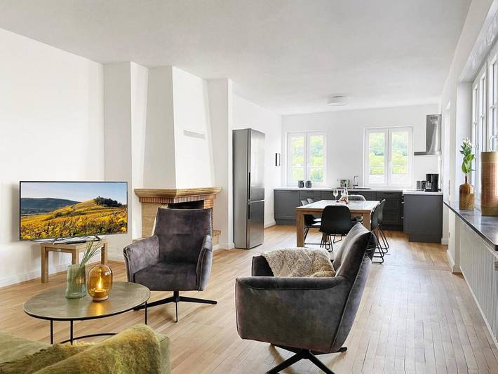 Ferienwohnung für 2 Personen, mit Balkon und Terrasse sowie Ausblick