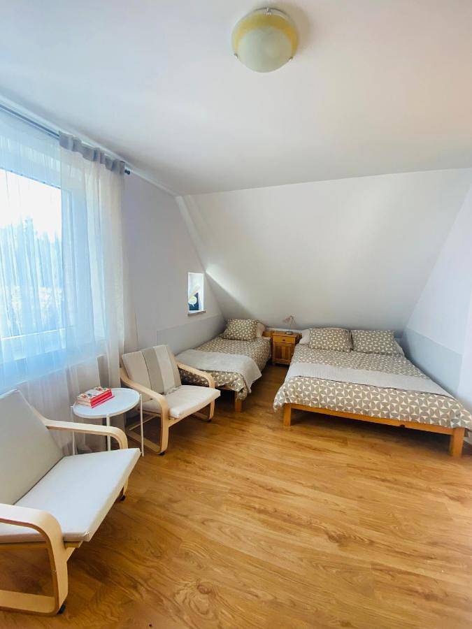 Apartament wakacyjny dla 4 osób, z ogród i widok w Grywałd