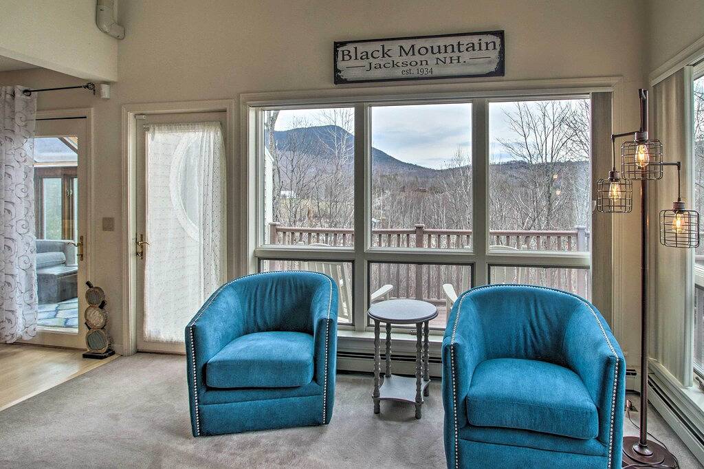 Neu! Große Ski-In / Out Black Mtn Abode w / Kamin! in Jackson (NH), White Mountain National Forest