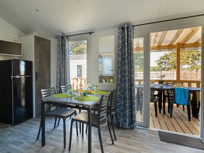 Mobil home pour 8 personnes, avec bassin pour enfant à Mesquer - 4