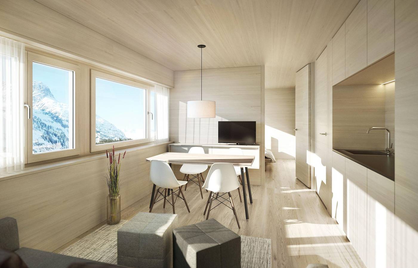 Geheel vakantieappartement, Warths!Ap 2er in Warth, Bregenzerwoud