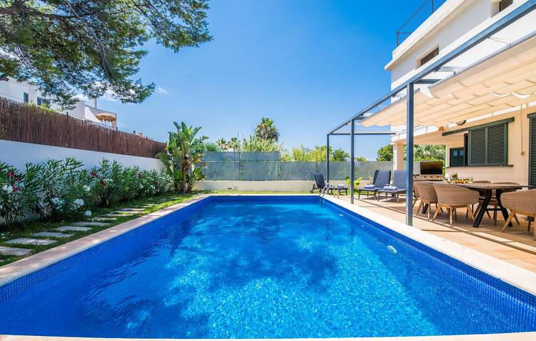Apartment mit Meerblick, Pool und Terrasse | 700m zum Strand in Colònia de Sant Pere, Artà