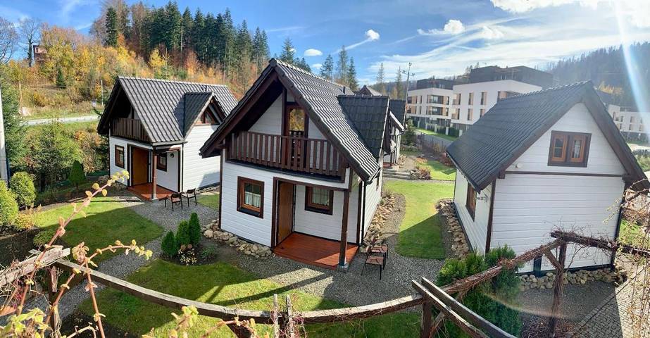 Domek letniskowy dla 4 osób, z Balkon i Ogród oraz Basen dla dzieci i Basen w Wisła