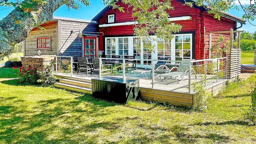 Ferienhaus für 6 Personen, mit Balkon in Borgholms und Umgebung