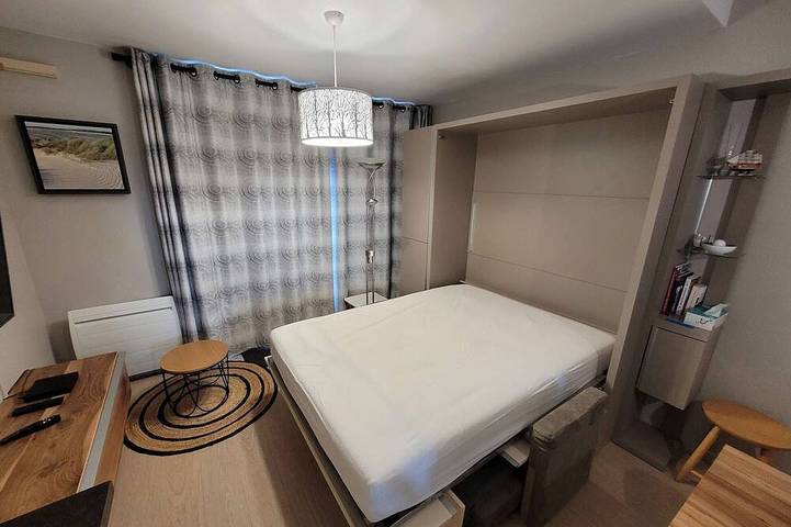 Apartamento entero, Estudio con Balcón, Parking Privado y Wi-Fi en Wimereux in Wimereux, Boulogne-sur-Mer region