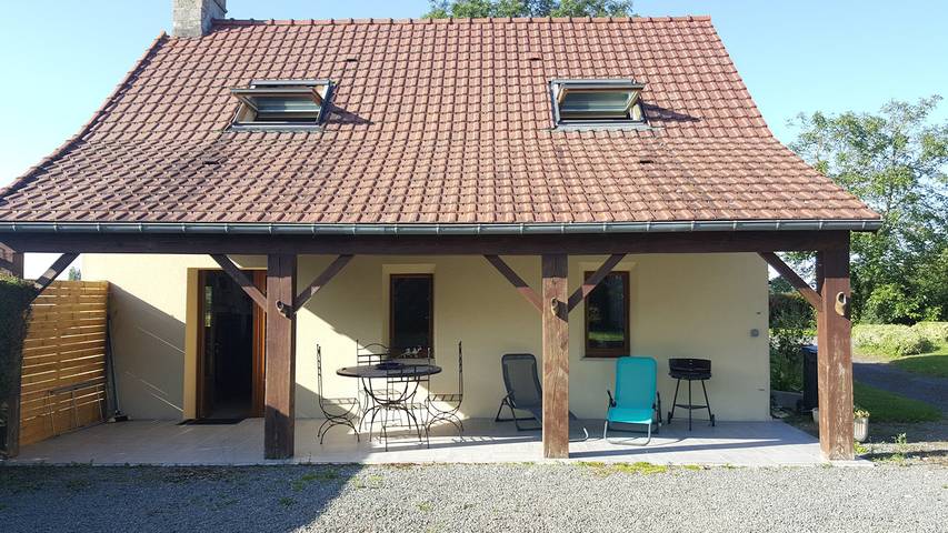 Gîte pour 4 personnes, avec terrasse, animaux acceptés