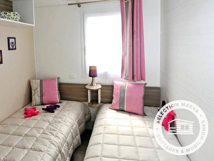 Camping Le Bel Air  - Mobilhome 4 personas - Loisirs 3 Habitaciones 4 Personas + TV in Château-d'Olonne, Les Sables-d'Olonne