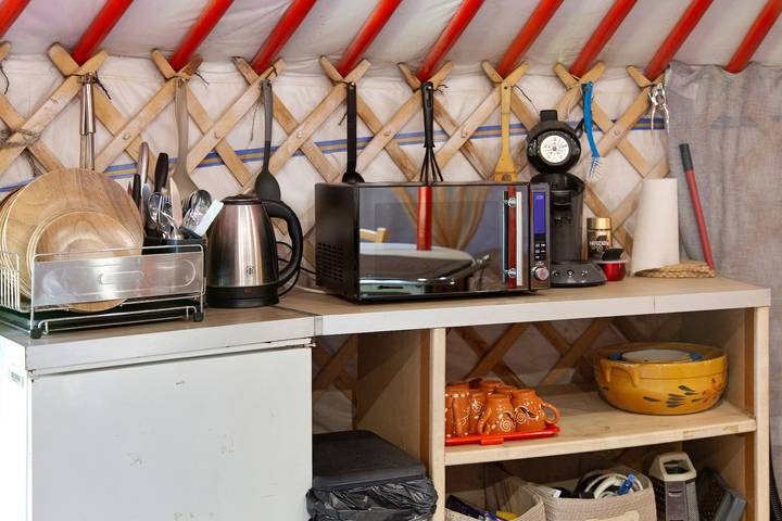Yourte bien etre tout confort avec bain nordique in Quimper, Région de Quimper