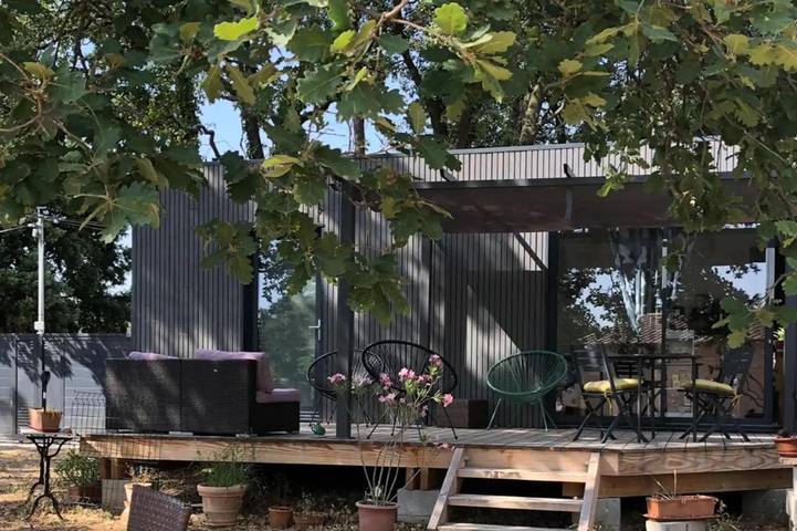 Maison de vacances pour 2 personnes, avec jardin ainsi que terrasse et jacuzzi, animaux acceptés