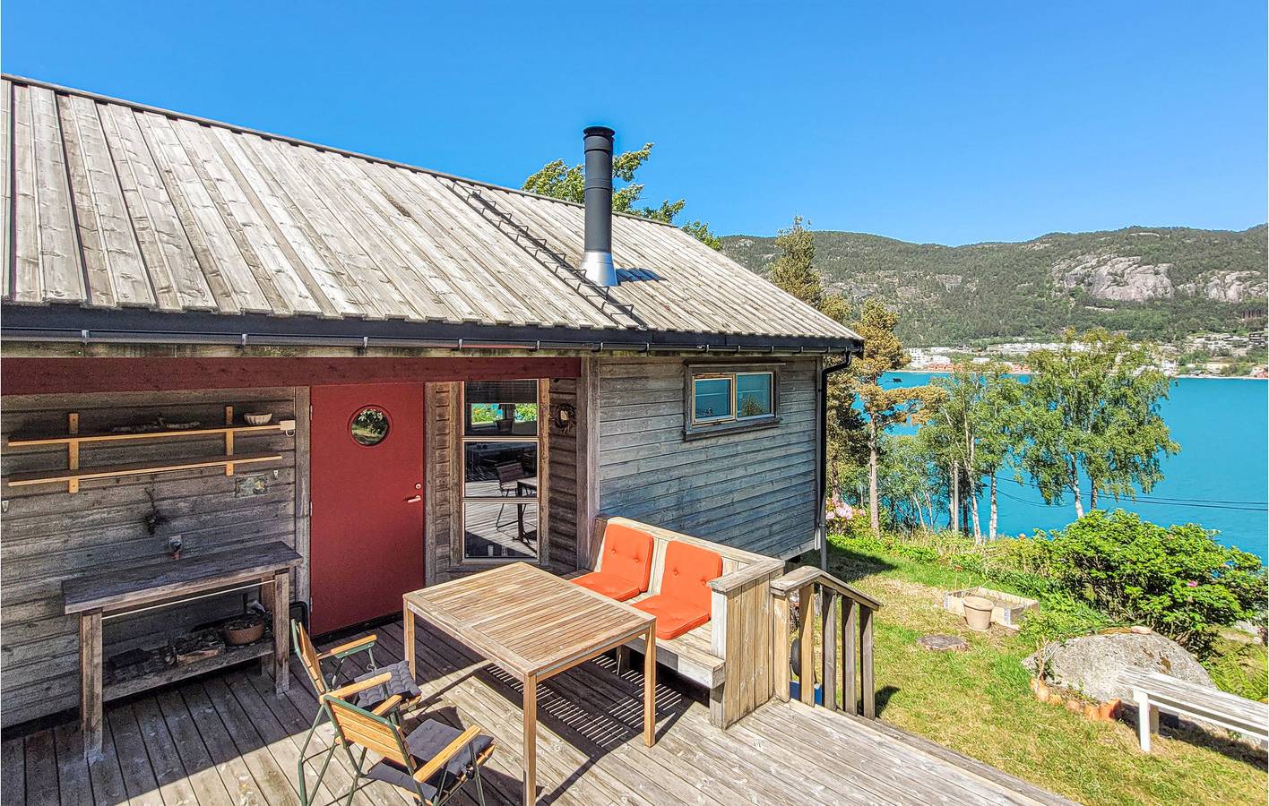 Ferienhaus für 4 Personen mit Terrasse in Strand (Rogaland)