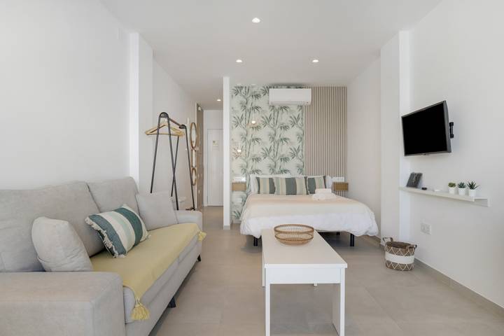 Estúdio confortável "Bambú" com excelente localização, ideal para casais in Playa de Los Lances, Tarifa (Espanha)