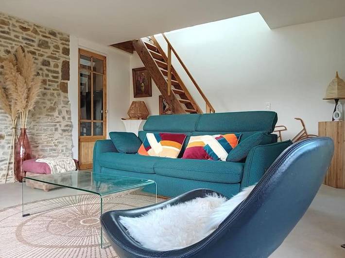 Appartement de vacances pour 6 personnes, avec jardin ainsi que terrasse et vue