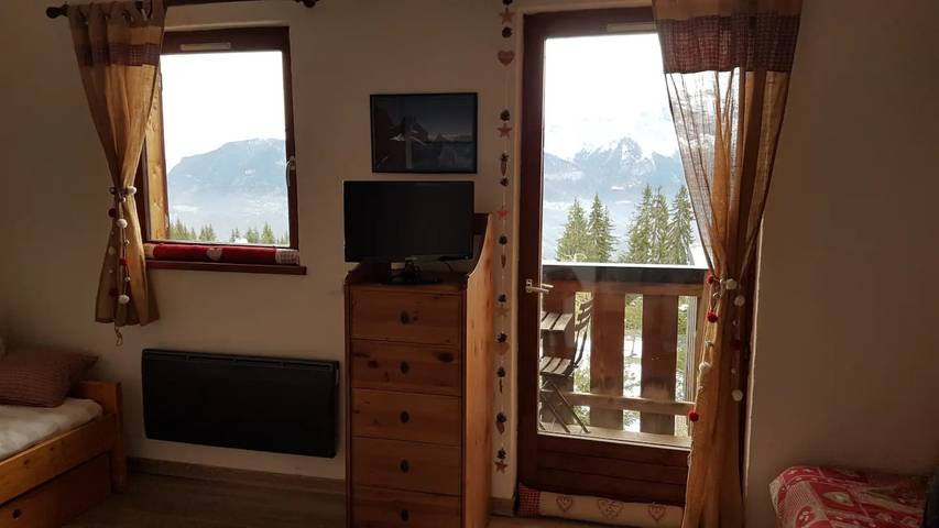 Ganze Wohnung, Ferienwohnung 'Studio Bettex Pierre Platte' mit Bergblick, privatem Pool und Balkon in Saint-Gervais-les-Bains, Pays du Mont-Blanc