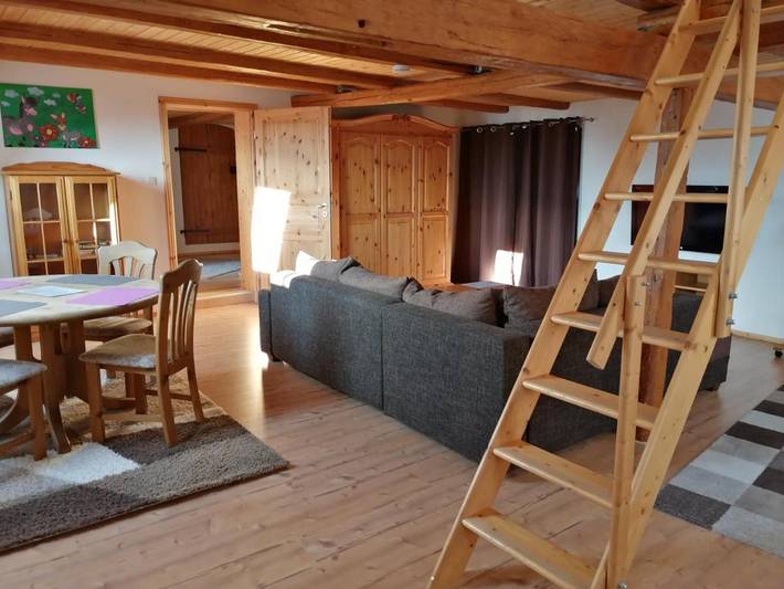 Ferienwohnung für 4 Personen, mit Balkon und Terrasse sowie Ausblick
