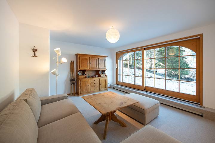 Hütte für 4 Personen, mit Terrasse und Ausblick sowie Garten, mit Haustier in Davos - 3