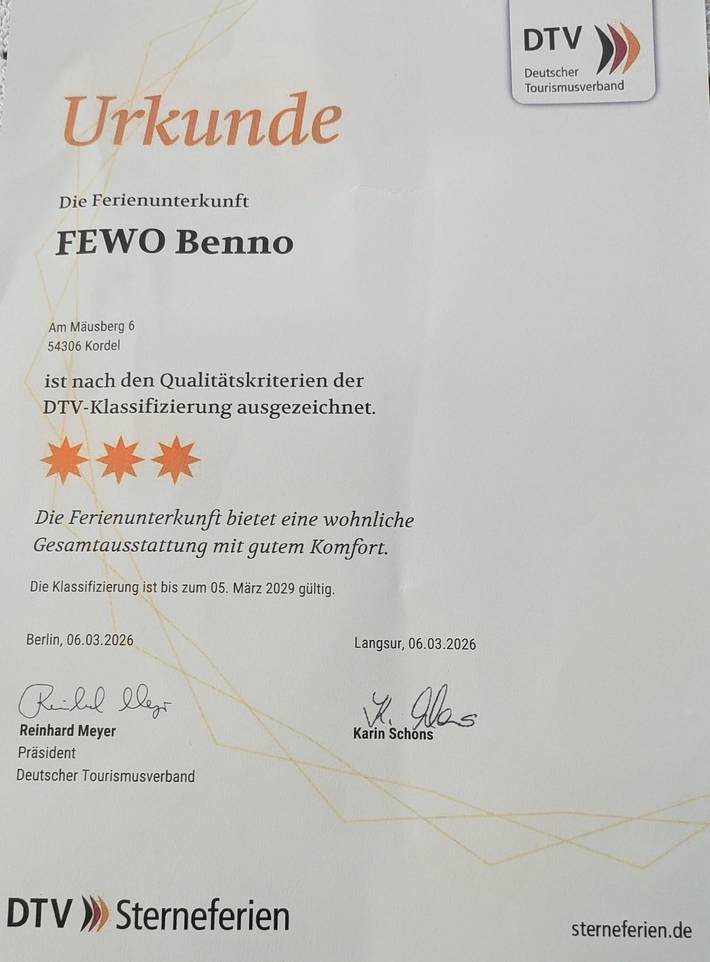 Ganze Ferienwohnung, 2-Bett-Ferienwohnung Bad/Wc, 1 Schlafraum in Kordel, Landkreis Trier-Saarburg