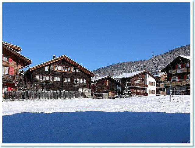 Ganze Ferienwohnung, Museum - 6-Bettwohnung in Grächen, Walliser Alpen