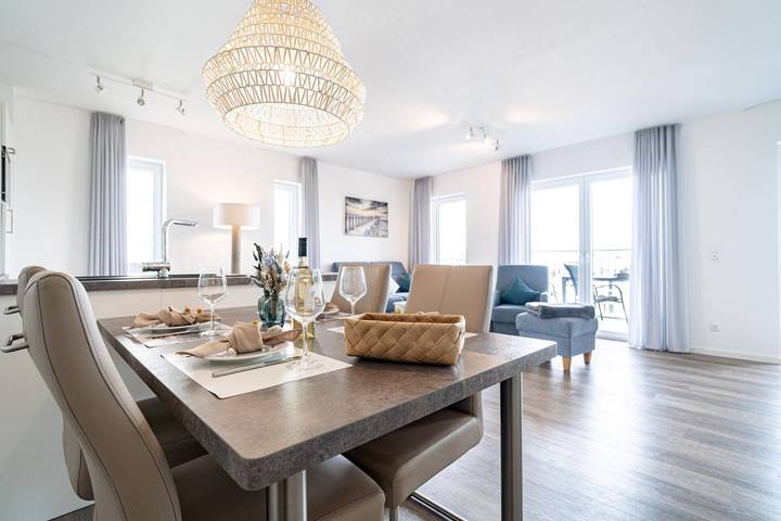 Ferienwohnung für 4 Personen, mit Balkon und Sauna sowie Ausblick in Schillig - 2