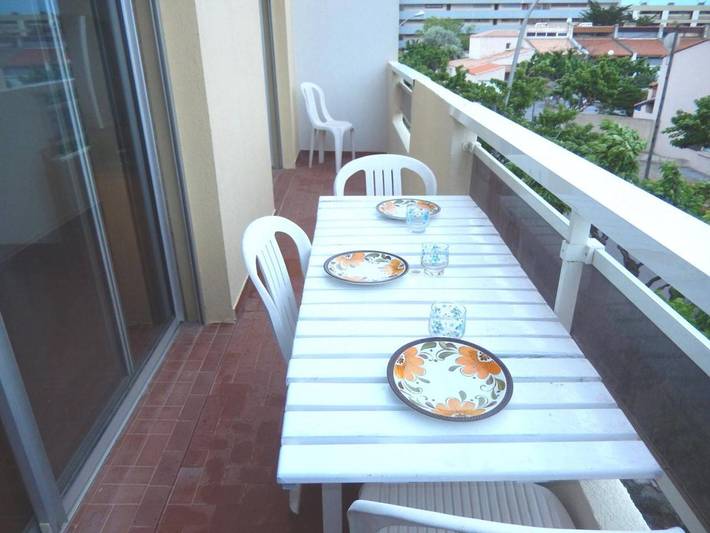Appartement de vacances pour 6 personnes, avec balcon