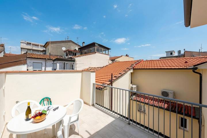Gîte pour 3 personnes, avec balcon à Viareggio