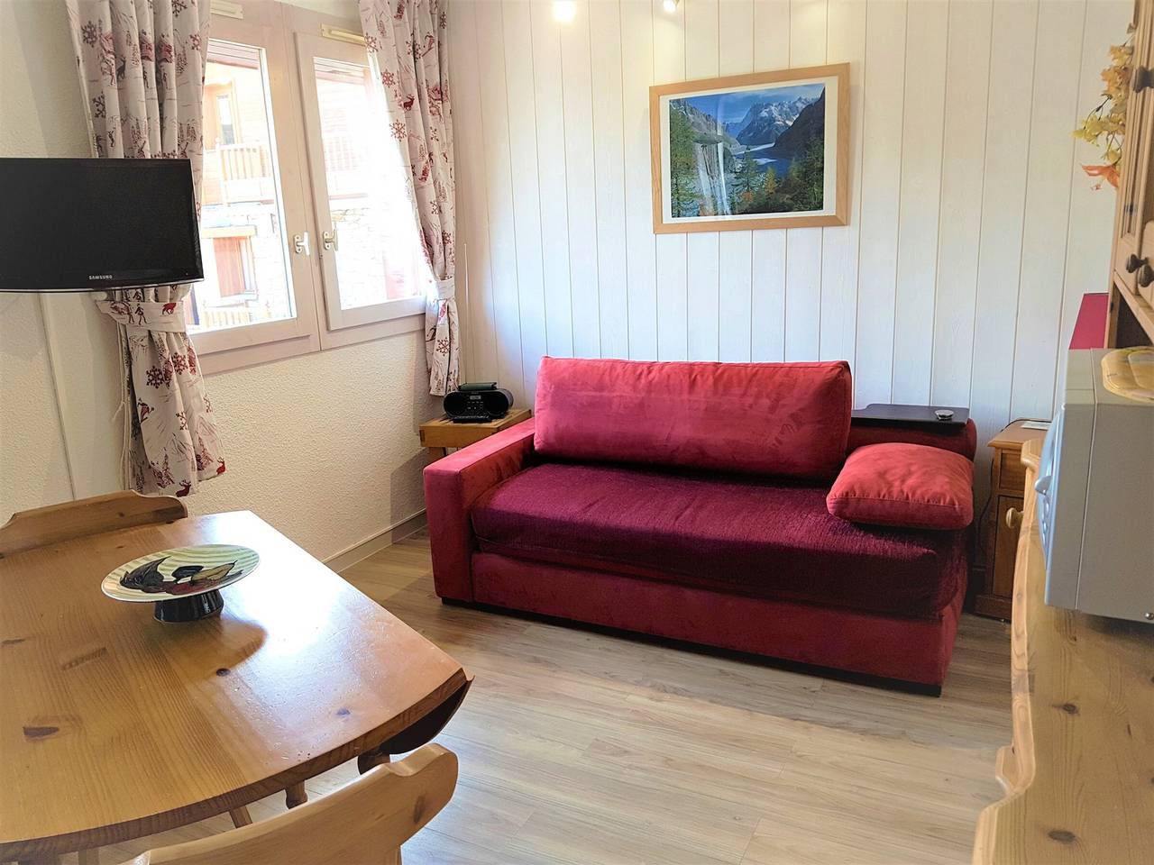 Estudio entero, Estudio renovado luminoso cerca de pistas, 3 pers, Tv, armario para esquís in La Plagne, Bellentre