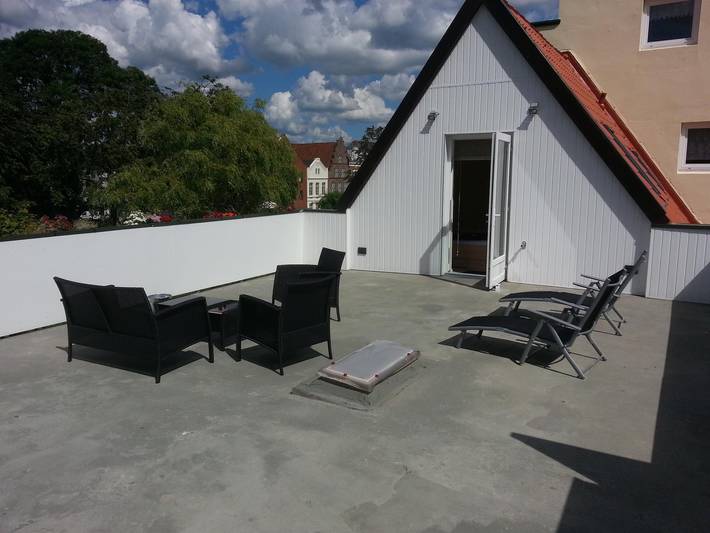 Pension für 2 Personen, mit Terrasse an der Nordsee