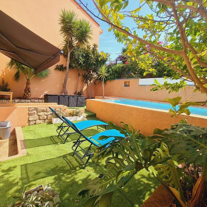 Villa pour 10 personnes, avec Terrasse et Jardin ainsi que Piscine et Vue à Canet-en-Roussillon