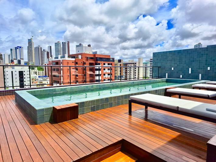 Ganze Wohnung, Ferienwohnung für 6 Personen mit Balkon in Cabo Branco, João Pessoa