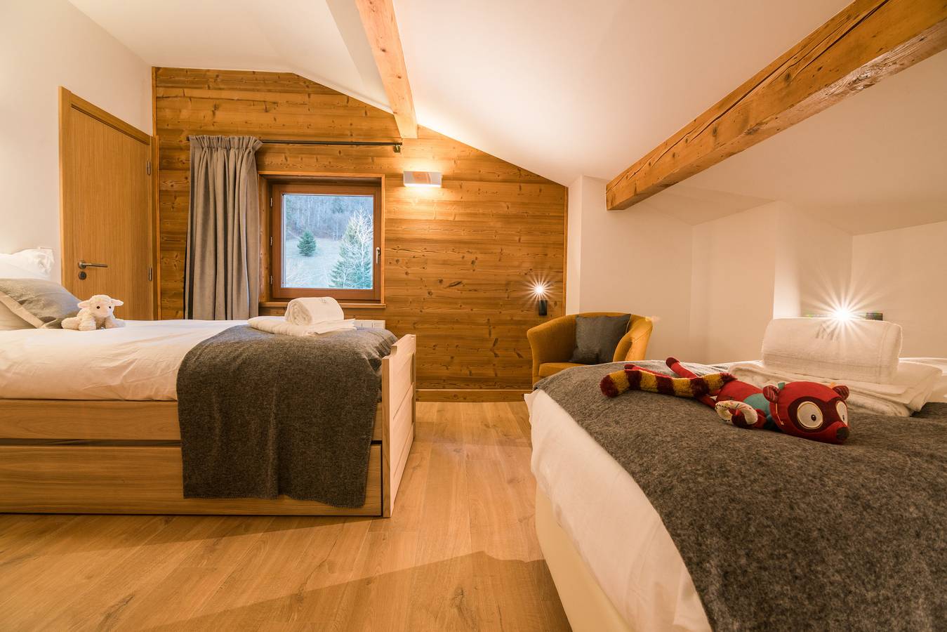 Appartement entier, Appartement de vacances pour 9 personnes avec balcon in Praz-sur-Arly, Pays du Mont-Blanc