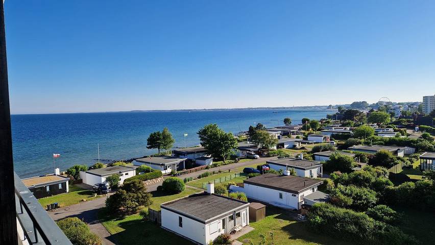 Ferienwohnung mit Meerblick für 4 Personen, mit Ausblick und Balkon an der Ostsee