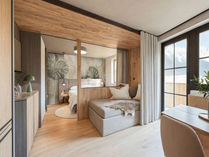 Vakantiewoning voor 4 personen, with Balkon and Terras as well as Zwembad and Sauna in Kaprun