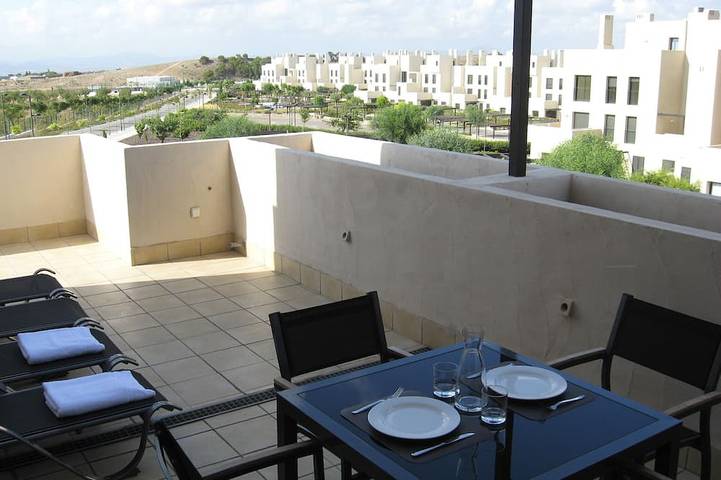Appartement de vacances pour 4 personnes, avec Balcon ainsi que Jardin et Piscine dans Corvera
